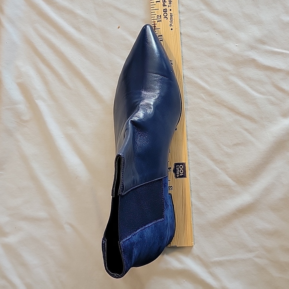 Women's STELE Leather size 42 boots, new with a box, blue color. - Picture 6 of 10
